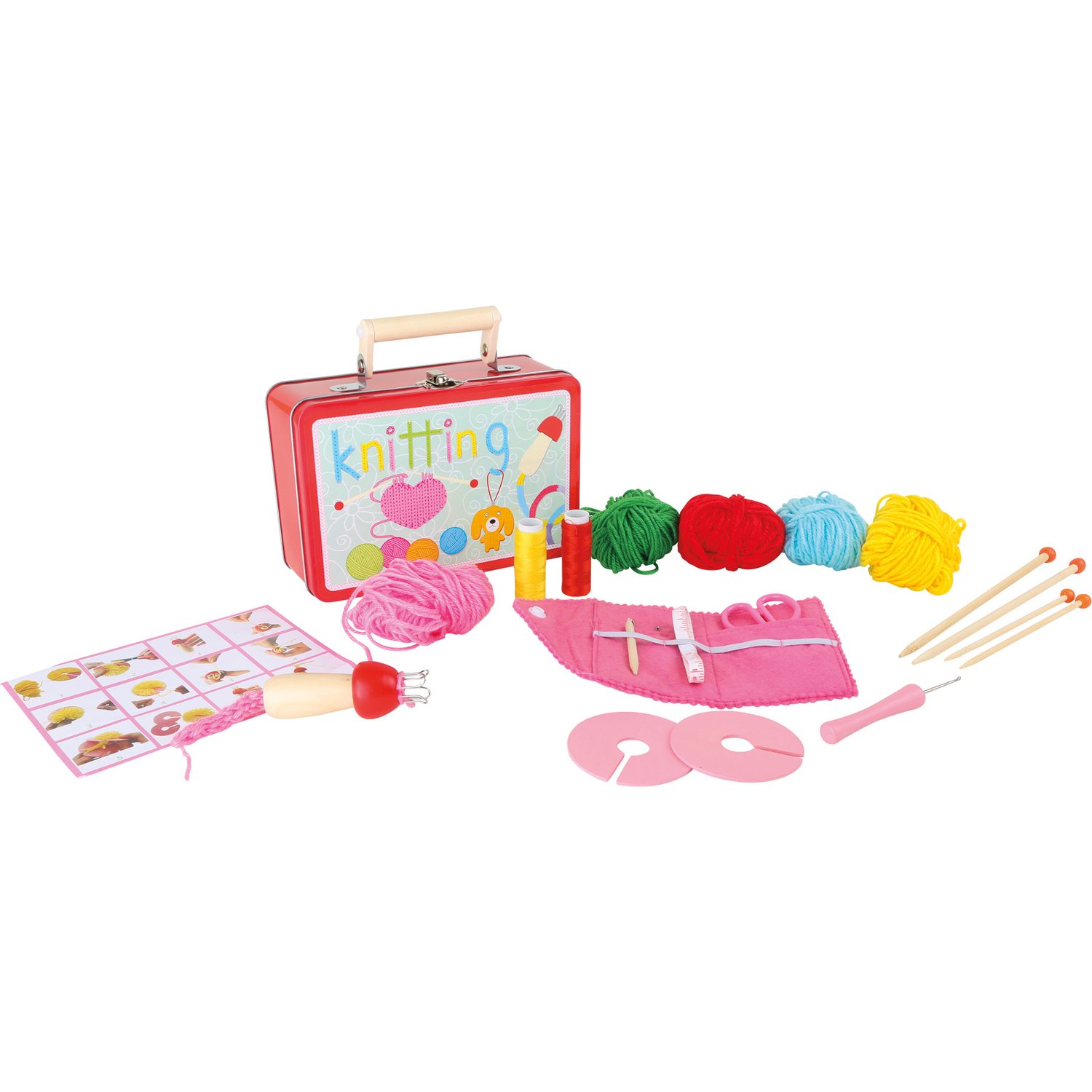 Legler "Knitting Kit" Suitcase (Multi-Colour)