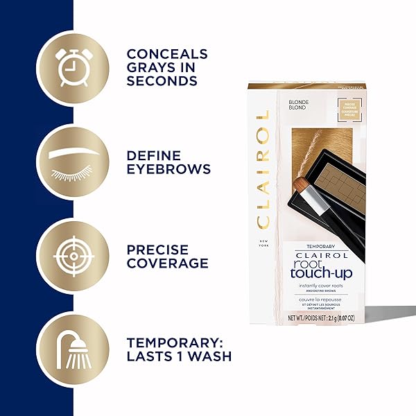 CLAIROL ROOT TOUCH-UP TEMPORARY CONCEALING POWDER, BLONDE HAIR COLOR, PACK OF 1