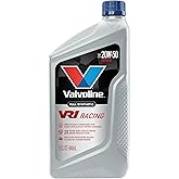 Valvoline VR1 Racing Synthetic SAE 20W-50 Motor Oil 1 QT | America&rsquo;s #1 Racing Oil, 2X more zinc, extreme wear protection, maximum horsepower, enhanced thermal stability