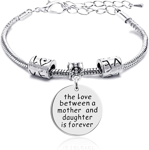 Familie Geschenk Liebe Zwischen Mutter Und Tochter Wahrt Ewig Anhanger Armband Armreif Amazon De Schmuck