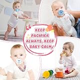 Smlpuame 6 Pack Dummy Clips for Pacifiers Teethers BPA Free Fruit Pattern view 6