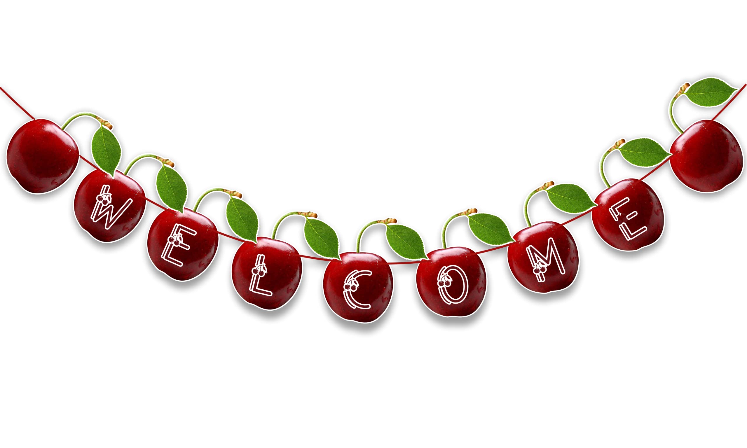 Seyal® Cherry Happy Birthday Banner