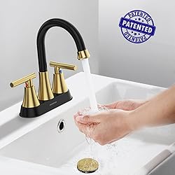 Bathroom Faucets for Sink 3 Hole, Hurran 4 inch
