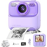 masterbee Kid Camera Instant Print Photo, Birthday Gifts for Girls and Boys, Kids Digital Camera Toys, 1080P HD Video, 3 4 5 6 7 8 9 10 11 12 Year Old Boy Gifts/Girl Gifts