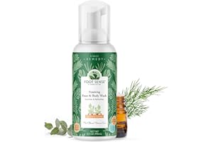 Foot Sense Tea Tree Oil Foaming Foot & Body Wash – Natural Therapeutic Foaming Soap for Smelly Feet, Nails & Skin - Clean, Re