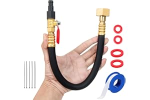 BREEZLIY Flush Hose Fitting Kit for Yamaha,PWC WaveRunner/Sport Jet Boat Flush Fitting Kit Black Compatiable For Yamaha,LX VX VXR FXHO VX110 VX Deluxe FX Cruiser Jet Ski (Jet Boat Flush Fitting Kit-Black)