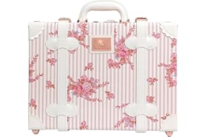 Unitravel Baby Keepsake Case, Handmade Memory Storage Box, Newborn Keepsake Box, Vintage Suitcase for Baby Shower, Baptism, Naming Ceremony or Birthday