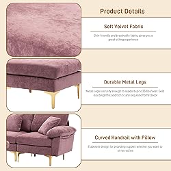 Wrofly U-Shaped Sectional Sofa Couch, 114" Comfy