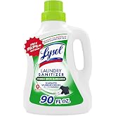 Lysol Laundry Sanitizer, Detergent Additive, Tough Odor Eliminator, 90oz | Lysol Sanitizing Liquid Laundry Detergent Additive, Deodorizer, Color Safe Bleach Alternative, Laundry Supplies