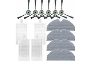 14Pack YUJINRU Replacement Parts Accessories Kit Compatible with UMMUND T7S Robot Vacuum.4 Mop Pads, 4 Filters, 6 Side Brushe