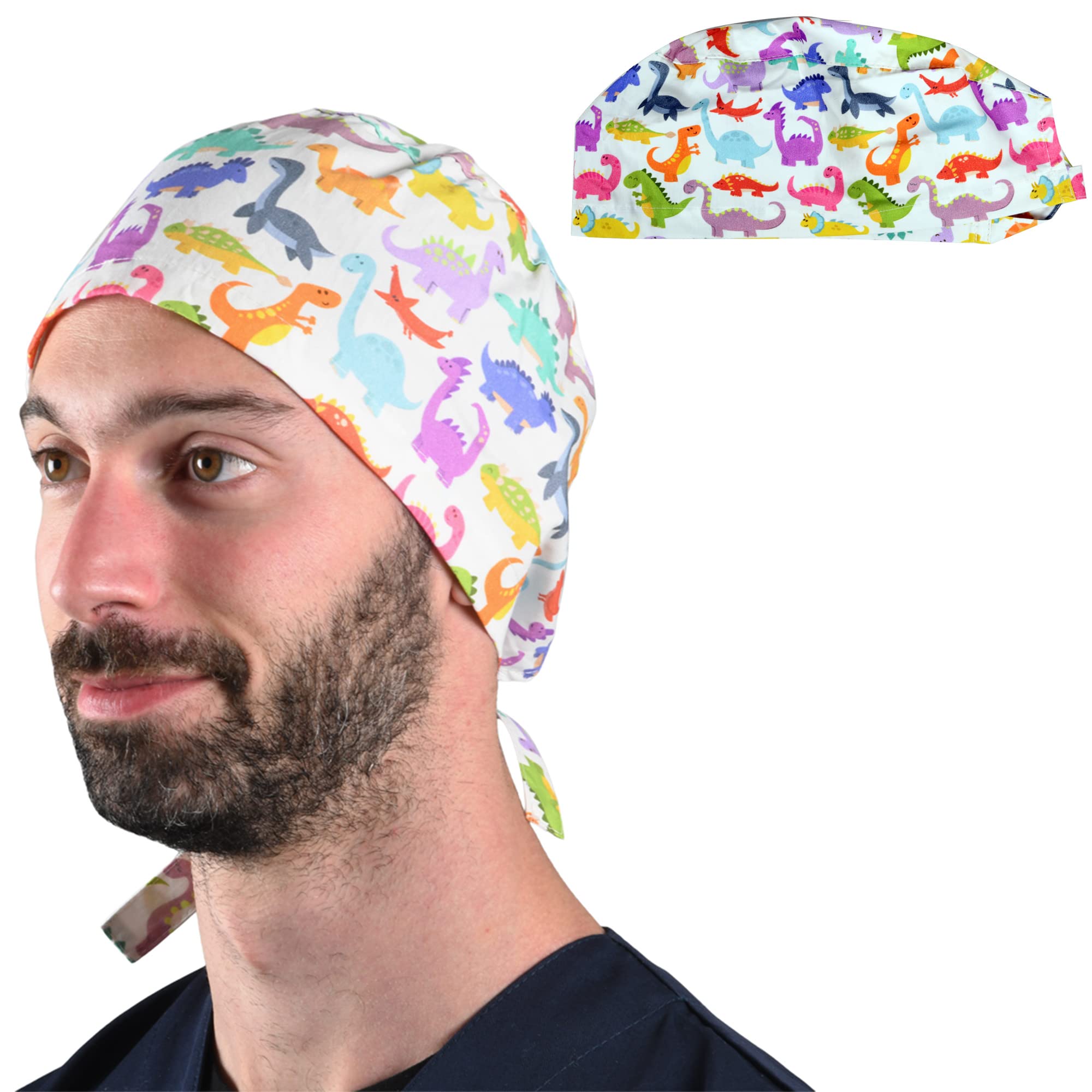 GIMA Hood various patterns surgical caps made from 100% high-quality pure poplin 40 cotton, absorbent, highly breathable, latex-free and autoclavable at 134 °C.