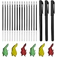 YAMMI Magic Pens & Refills for Magic Practice Copybook, Drawing Pen of Invisible Ink, Writing Training Aid Pencil Grip, Traci