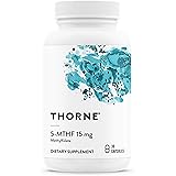 Thorne 5-MTHF 15mg - Methylfolate (Active B9 Folate) Supplement - Supports Cardiovascular Health, Fetal Development, Nerve He