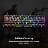 Newmen GM611 60% 61-Key Mechanical Keyboard RGB Backlit Red Switches view 6