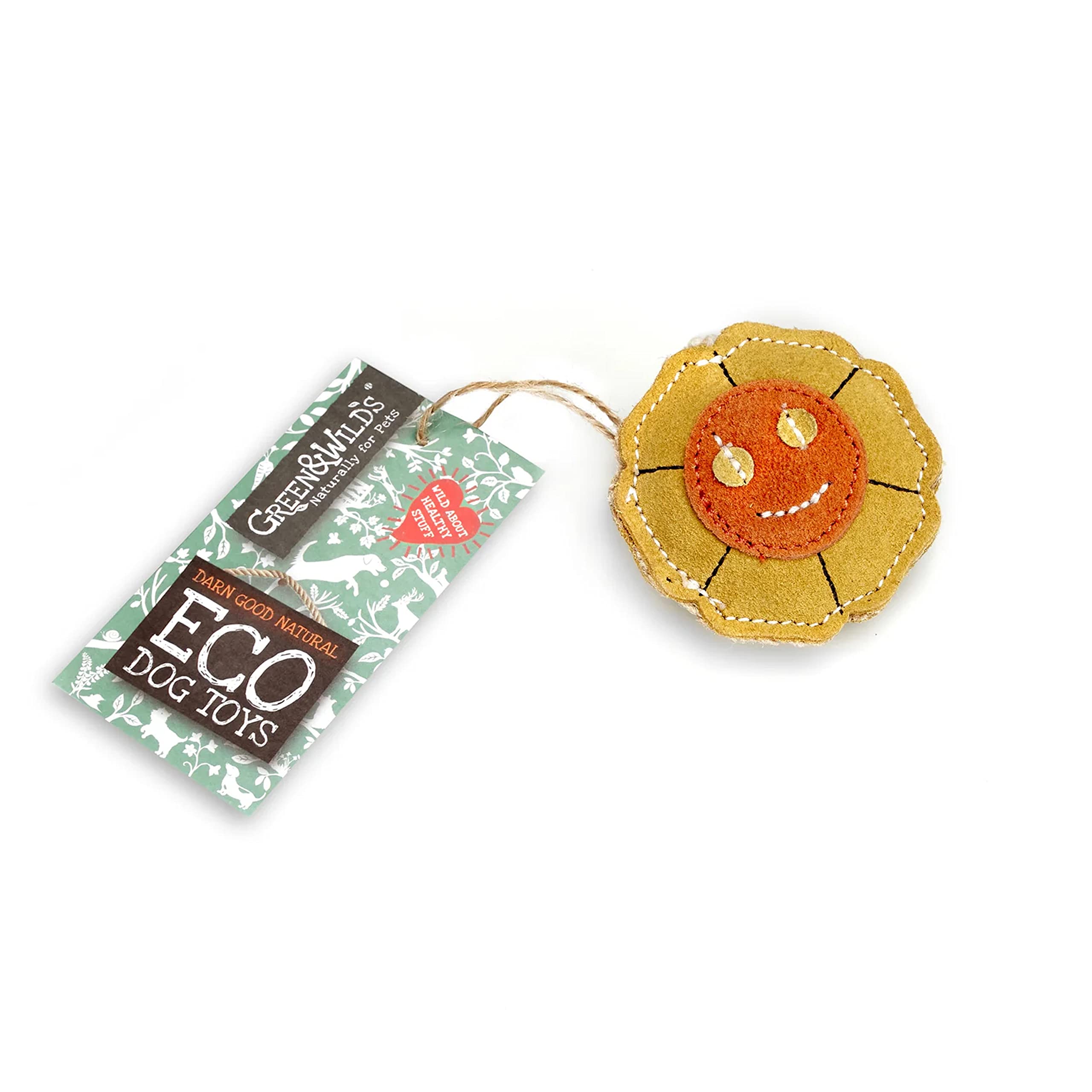 Green & Wilds Eco-Friendly Natural Small Dog Toy - Sylvia the Sunflower