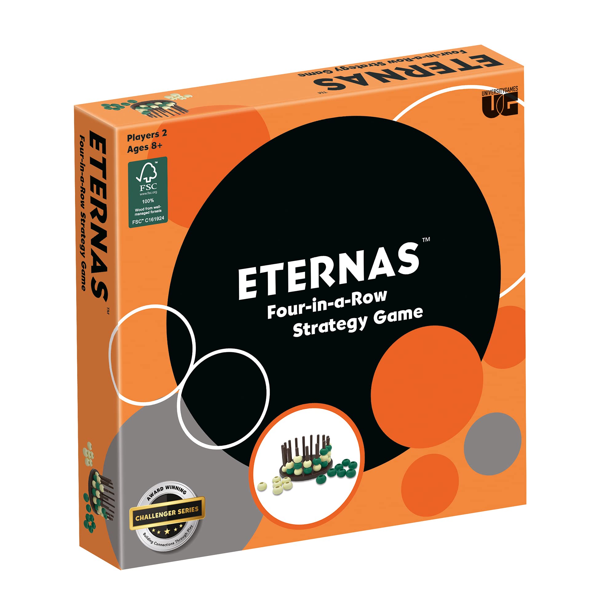 University Games Eternas Wooden Board Game