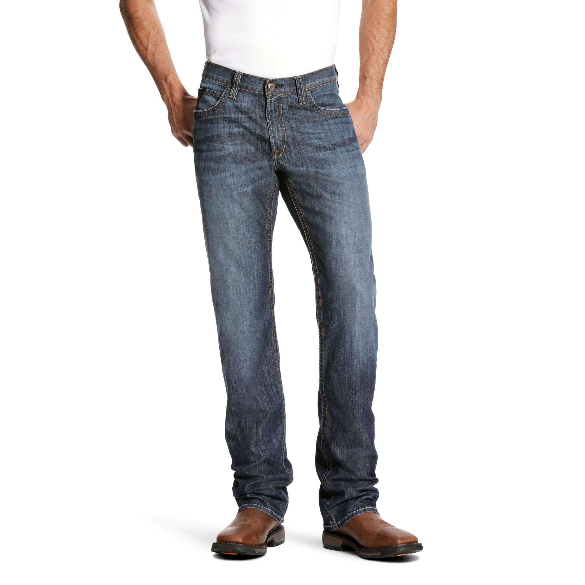 Ariat Flame Resistant M4 Low Rise Basic Boot Cut Jean – Men’s Durable Work Jeans