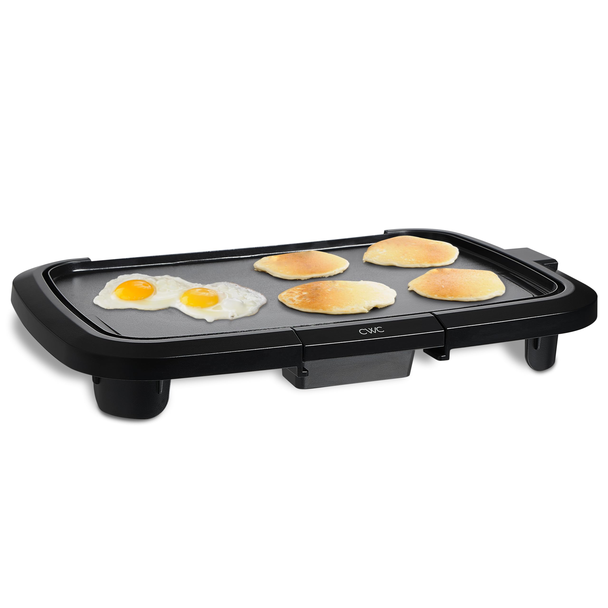 Photo 1 of ***fails to start********COOK WITH COLOR Electric Griddle 1200W, Nonstick Surface for Pancakes, Burgers, Eggs & More, Removable Temperature Control, Slide-Out Drip Tray, 10" x 16" Cooking Area, Black
