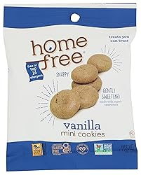 Homefree, Cookie Mini Vanilla, 1.1 Ounce