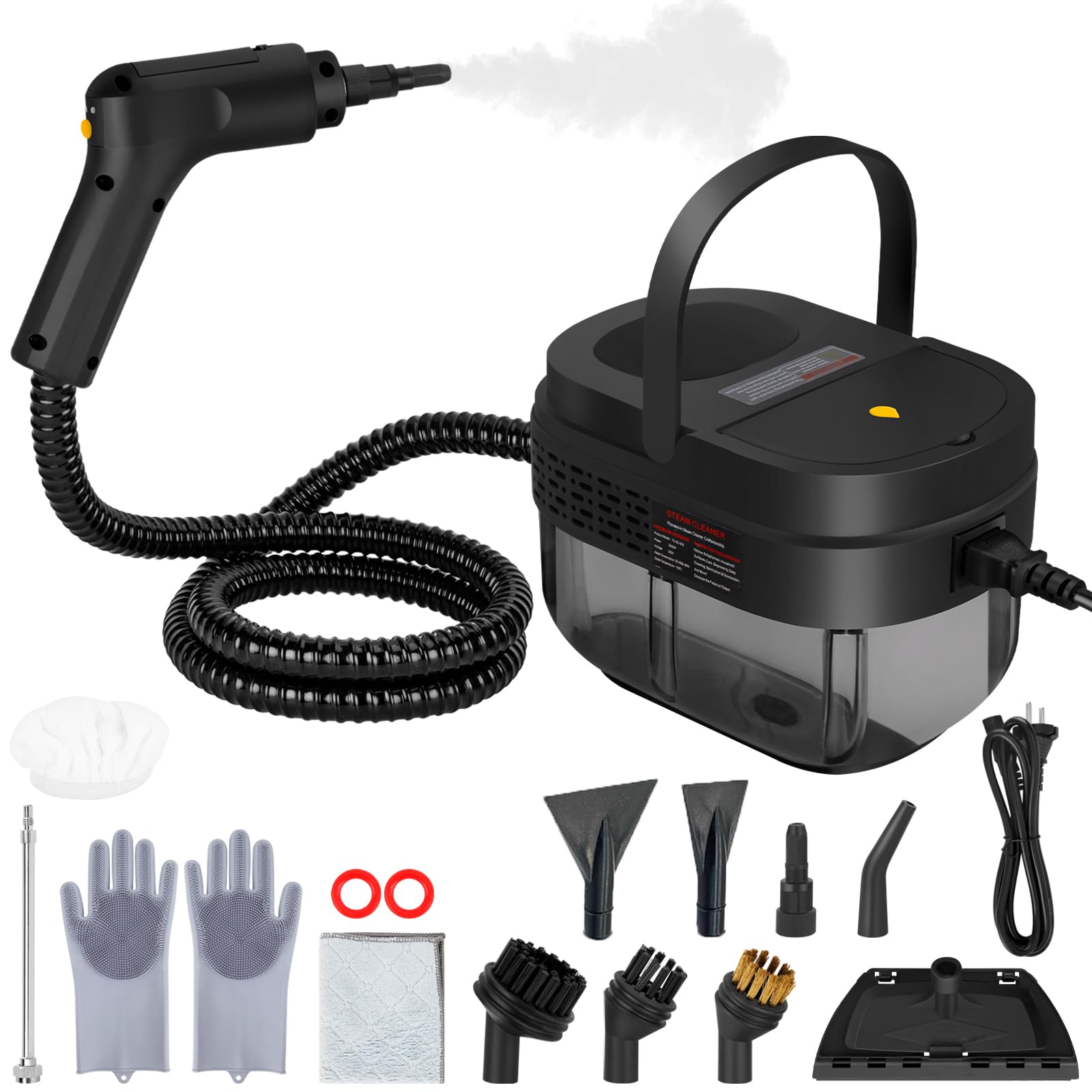 Photo 1 of YOSOFT Handheld Steam Cleaner,2500W High Pressure Steamer for Cleaning,15S Heat-up Time,Multipurpose for Home,Car,Kitchen,Furniture,Grout,Tile