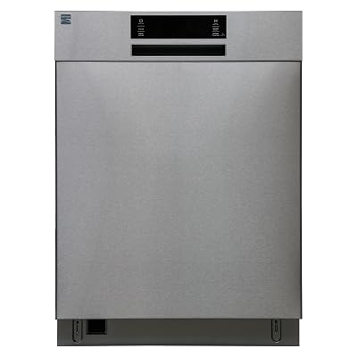 Kenmore 22-14605 24" Built-In Dishwasher - UltraWash Plus, TurboDry, SmartWash & EasyFlex Third Rack - 15 Place Settings - 45 DBA - ENERGY STAR Certified - 24" - Fingerprint Resistant Stainless Steel