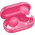 kurdene Wireless Earbuds Bluetooth 5.3 in Ear Buds Light-Weight Headphones,Deep Bass Sound,Built-in Mics Headset,Clear Calls Earphones for Sports Workout Hot Pink