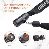 Grifema GA1201-12 Bike Lock 120cm with 2 Keys Heavy Duty Chain 7mm view 3