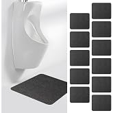 HBGOTL Urinal Mats for Men's Bathroom (12 Pack) | Anti-Slip, Super Absorbent Floor Mats Under Urinal | Easy to Clean, Long Lasting | Dark Grey, Rectangular Shape