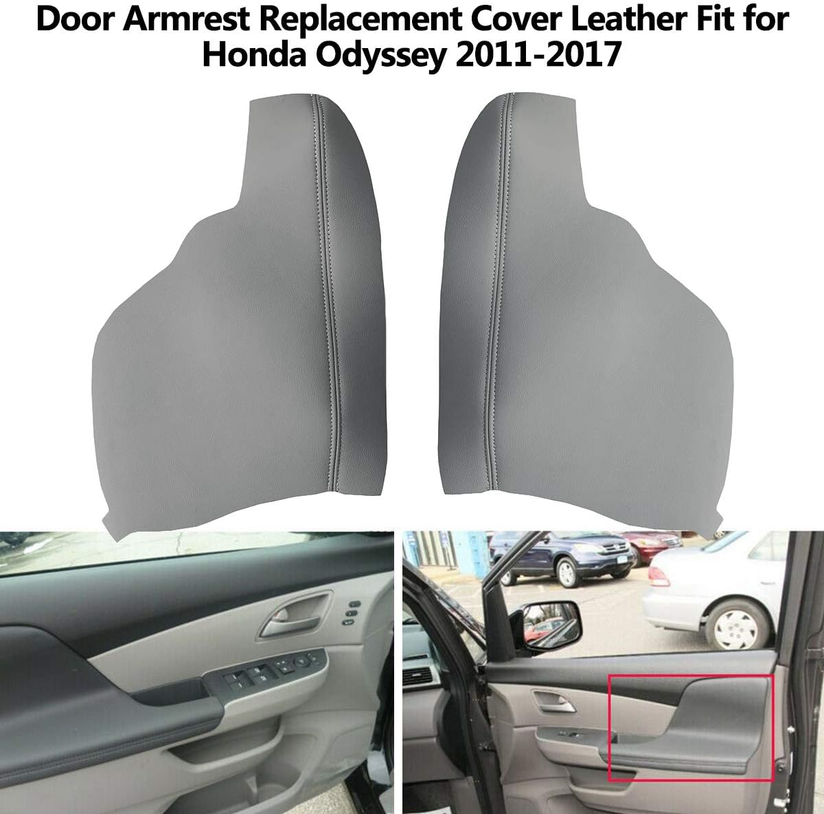 Front Door Panels Armrest Cover Fits for Honda Odyssey 2011 2012 2013