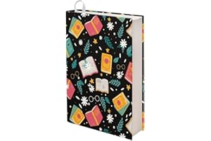Dolyues Stretchable Book Cover for Paperback Book Sox Book Sleeve Reusable School Supply Book Protector Textbook Jacket, Back to School Gift