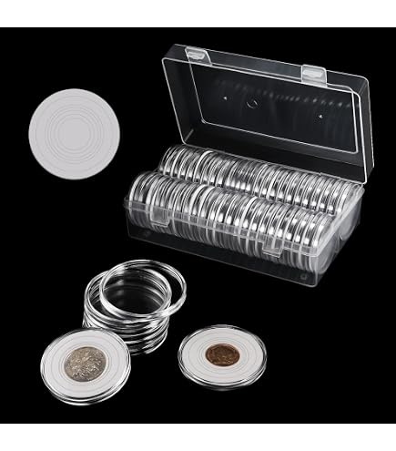 1.75 Challenge Coin Capsules, Air-Tite Holders X44mm