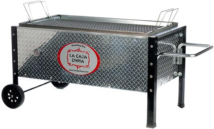 La caja china Cajas Sau SP 150 DP Plata Roasting Caja cerdo Barbacoa: Amazon.es: Jardín