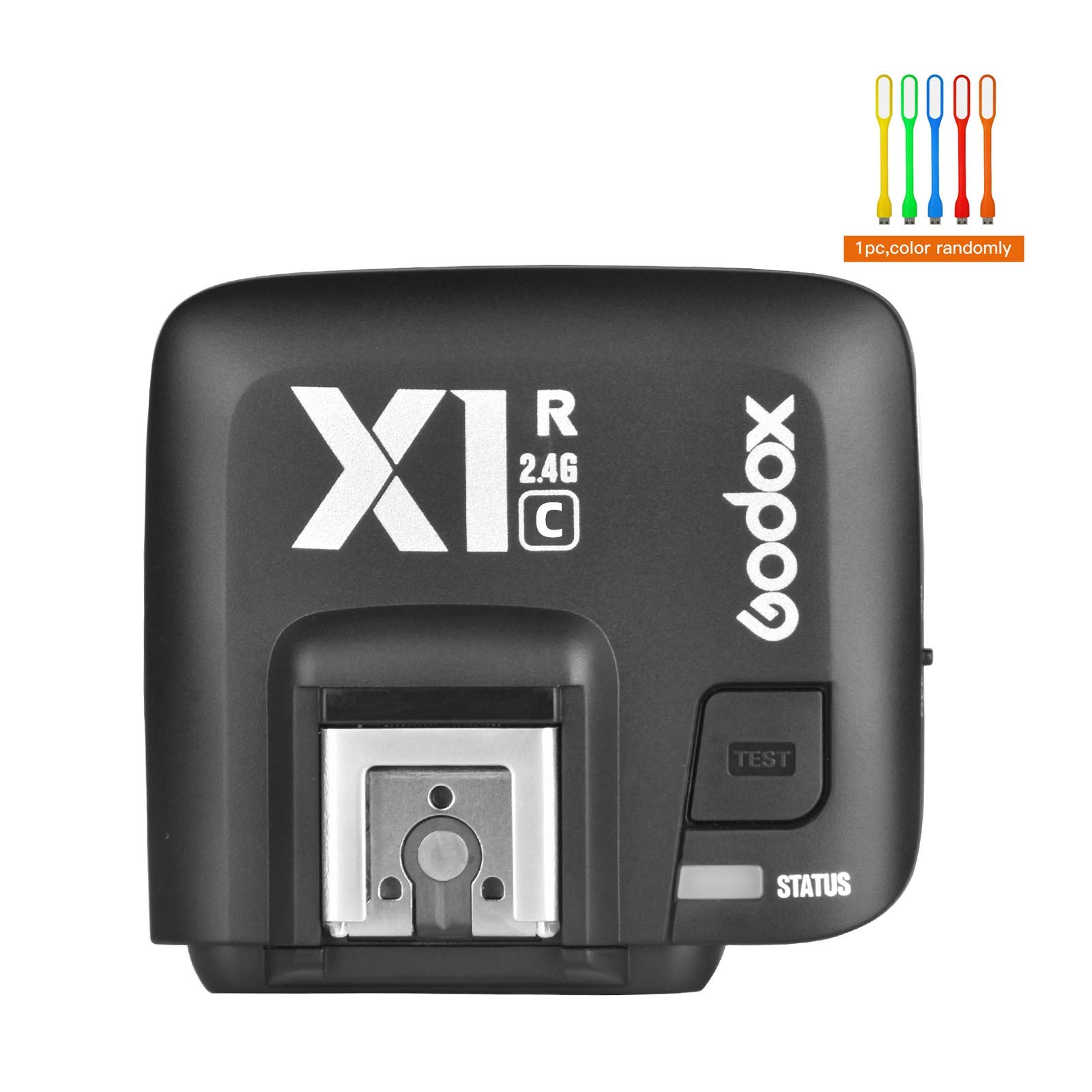 Godox X1C E-TTL Wireless High Speed Sync 1/8000s Flash Receiver Compatible for Canon Cameras with CONXTRUE USB LED (X1R-C Receiver)