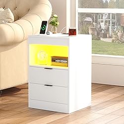 Gadroad LED Nightstand with Charging