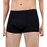 IRISMORII Incontinence Protective Underwear for Men Washable Bladder Leak Proof Boxer Briefs with 60ml Absorbency 1 Pack (Black, 2XL)