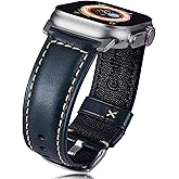 Gitalian Leather Band Compatible with Apple Watch Ultra3/2/1 Band 49mm 46mm 45mm 44mm 42mm for Men, Genuine Leather Replacement Strap for iWatch Series 10 9 8 7 6 5 SE