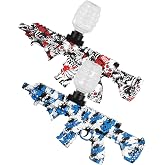 MARSIDON 2 Set Electric Gel Splatter, Full Auto Splatter Blasters, Outdoor Team Game, Ages 14 &amp; Up（Red+Blue
