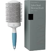 Round Brush for Blow Drying - Extra Large Ceramic Ion Thermal Barrel for Precise Styling and Maximum Volume - Lightweight Hair Brush for Smooth Manageable Hair (Bristle 3.4 in, Barrel 2.5 in)