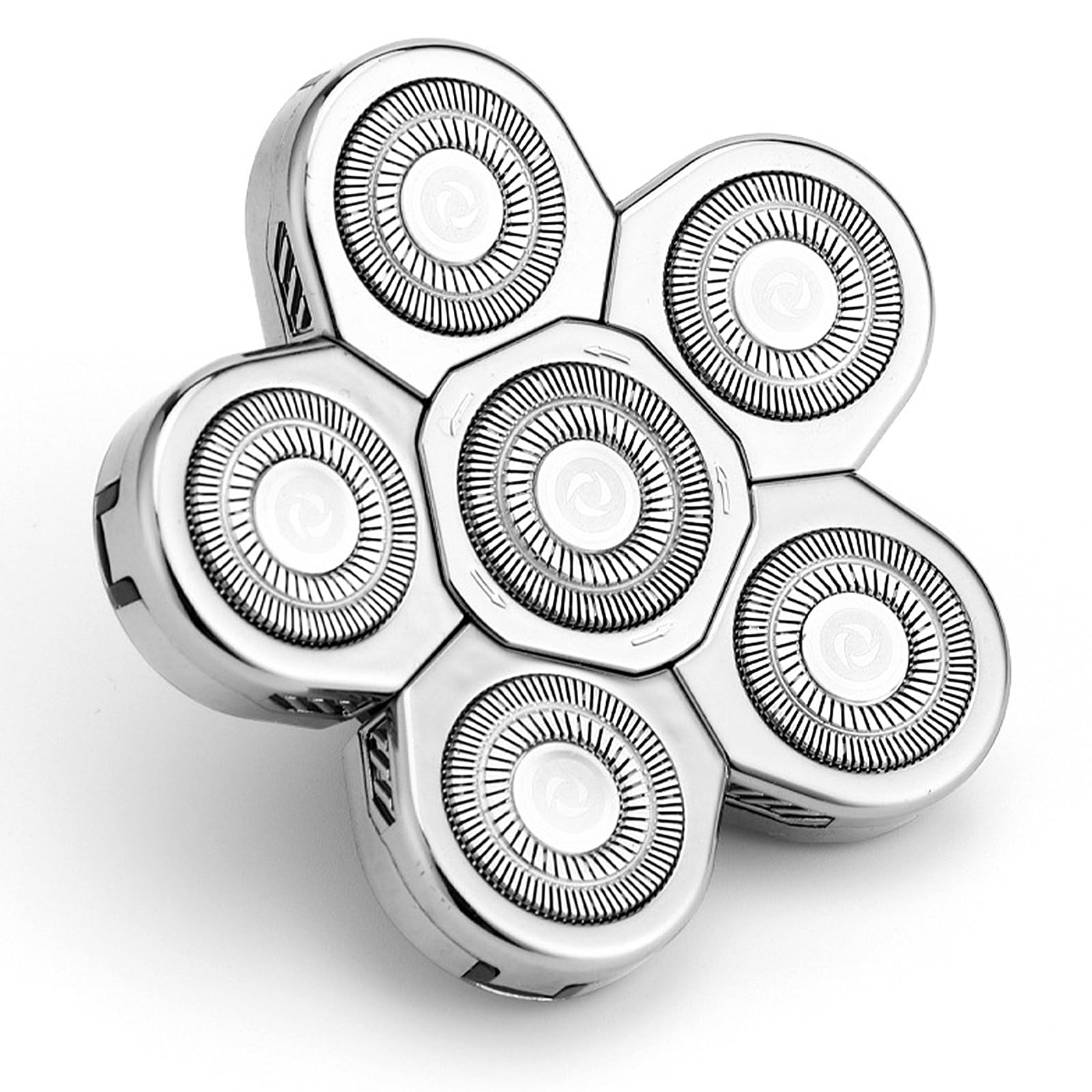 Lvpradior Shaver Replacement Heads, 8D Blade Replacement Heads, Universal Replacement Blade Head Shaver for Men, Electric Razor Shaver Head Replacement for Head and Face (6 Head)