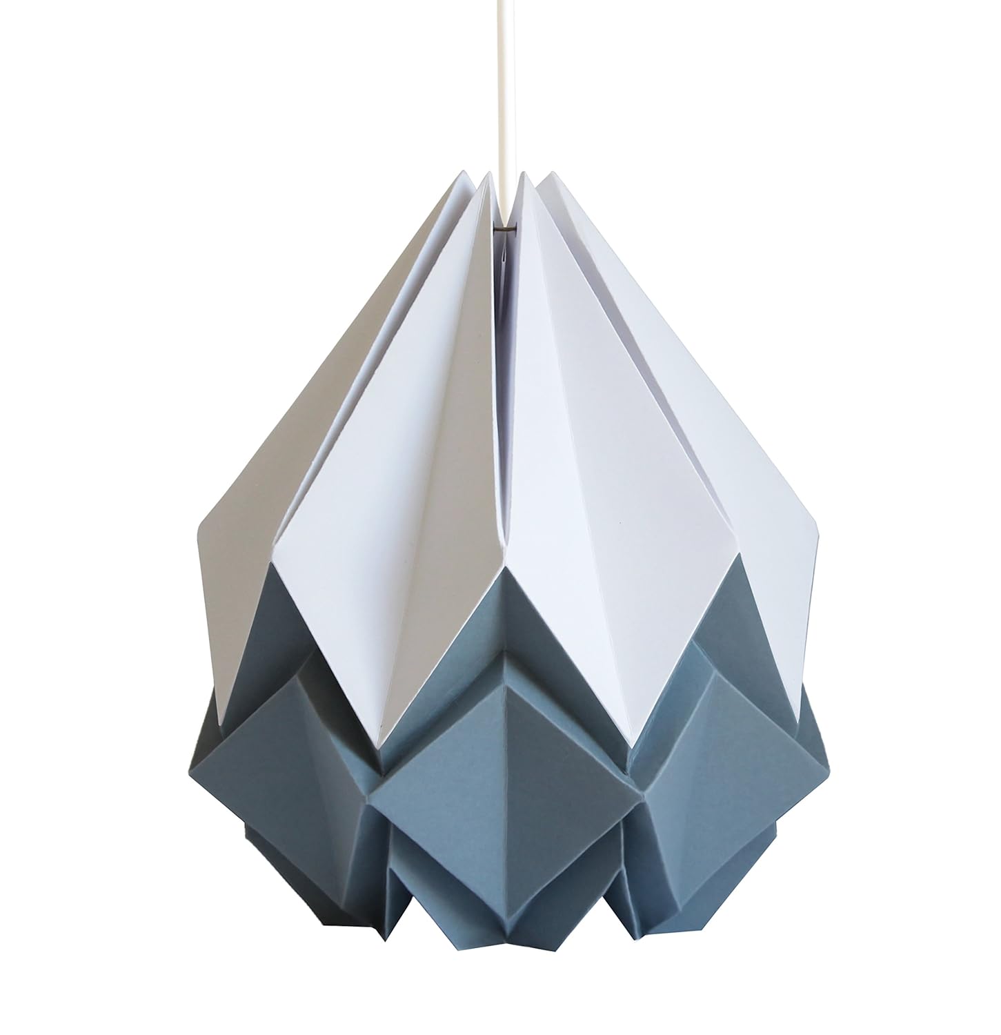 Paper Origami Lampshade White And Dark Grey Amazoncouk