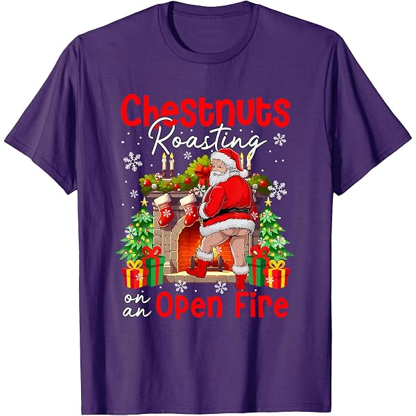 Funny/Chestnuts Roasting Christmas Jumper 2023 – Black Sweatshirt For Men (CLUB/Gildan)