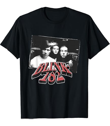 Amazon.com: Official Blink-182 Band Photo T-Shirt : Clothing