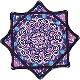 Mougee Classic Flow Star Spinning Cloth Flowstar, 27 Inch | Flower Power (Purple And Blue), Smooth, Balanced Movement, Soft and Forgiving, Beginner-Friendly Skill Toy,