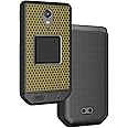Case for CAT S22 Flip Phone, Nakedcellphone Slim Hard Shell Communicator Protector Cover - Boldly Gold