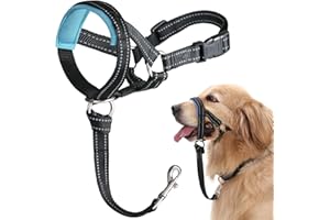 BARKLESS Dog Head Collar, No Pull Head Halter with Soft Padding, Reflective Soft Padded Snout Harness for Small and Medium Dogs