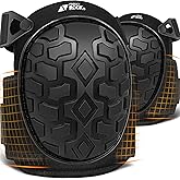 FREEKYROCK Gel Knee Pads for Work, Professional Knee Pads for Men Women with Soft Foam, Heavy Duty Cap, Adjustable Straps, Quick-Fasten Buckle for Construction, Gardening, Welding, Roofing, Cleaning