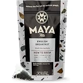 Maya Tea English Breakfast Black Tea Sachets, Naturally Caffeinated, Pack of 20