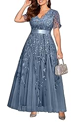Mother of The Bride Dresses Plus Size Dusty Haze
