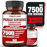 Korean Red Panax Ginseng 7500mg Highest Potency