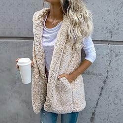 LISTHA Outwear Vest Women Hoodie Waistcoat Sherpa